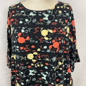 Minnie Mouse Lularoe Irma Top - NWT - Disney
